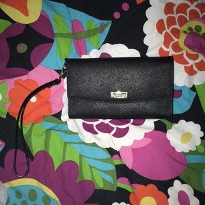 Laurel Way Saffiano Leather iPhone Wristlet